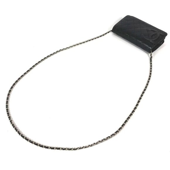 CHANEL A46646 Cambon Line Chain Long Wallet Crossbody Chain Bag Shoulder Bag - Picture 10 of 16